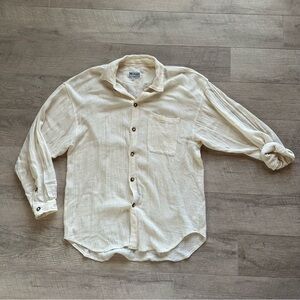 100% Breathable Textured Cotton Button Down Shirt